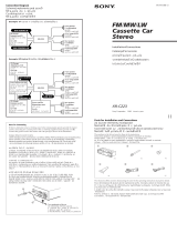 Sony XR-C223 Manual do usuário