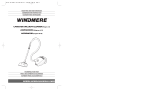 Windmere V1000 Manual do usuário