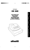 Olivetti ECR 5500 Manual do proprietário