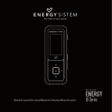 ENERGY SISTEM 1602 Manual do usuário