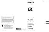 Sony Série DSLR-A200 Manual do usuário