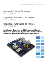 WEG Automatic voltage regulator GRT7-TH4-R2 Manual do usuário