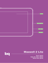 BQ Maxwell Series User Maxwell 2 Lite Guia rápido