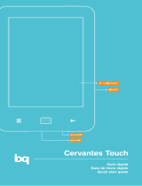 BQ Cervantes Series User Cervantes Touch Guia rápido