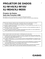 Casio XJ-M140, XJ-M145, XJ-M150, XJ-M155, XJ-M240, XJ-M245, XJ-M250, XJ-M255 (SerialNumber: S9*****, B9***A) XJ-M145/M155/M245/M255 Guia da função USB