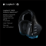 Logitech G933 Artemis Spectrum Wireless 7.1 Surround Gaming Headset Manual do usuário