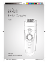 Braun 7580,  Silk-épil Xpressive Manual do usuário