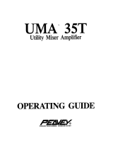 Peavey UMA/35T Utility Mixer/Amplifier Manual do proprietário