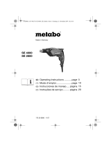 Metabo SE 4000 Instruções de operação