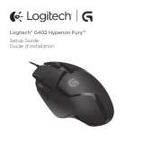 Logitech G402 Hyperion Fury Ultra-Fast FPS Gaming Mouse Manual do usuário