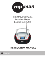MPMan BOOMBOX 60USB Manual do proprietário