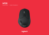 Logitech M720 Triathlon Multi-Device Mouse Manual do usuário
