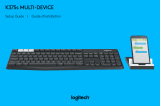 Logitech K375s Multi-Device Wireless Keyboard Guia de instalação