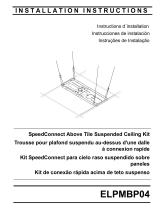 Epson ELPMBP04 SpeedConnect Above Tile Suspended Ceiling Kit Guia de instalação