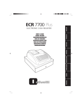 Olivetti ECR 7700 Plus Manual do proprietário
