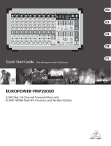 Behringer EUROPOWER PMP2000D Manual do usuário