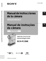 Sony Série HANDYCAM DCR-PC350E Manual do usuário
