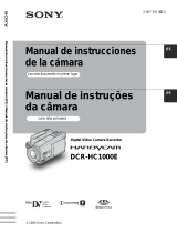 Sony DCR-HC1000E Manual do usuário