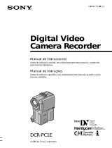 Sony Handycam Vision DCR-PC1E Manual do usuário