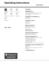 Hotpoint ldf 12314 b Manual do proprietário