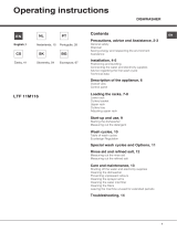 Hotpoint LTF 11M116 EU Manual do proprietário