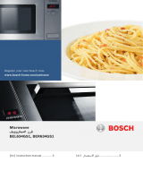 Bosch Built-in microwave oven with grill Manual do usuário