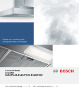Bosch Built-under cooker hood Manual do usuário