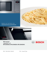 Bosch Built-in microwave Manual do usuário