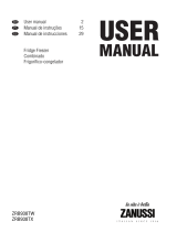 Zanussi ZRB938TX Manual do usuário