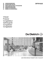 De Dietrich DFF910JE Manual do usuário
