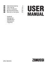 Zanussi ZRG15800WA Manual do usuário