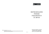 Zanussi ZC260R3 Manual do usuário