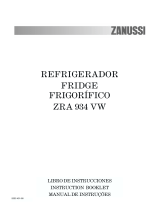 Zanussi ZRA934VW Manual do usuário