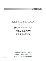 Zanussi ZRA940VW: Manual do usuário