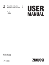 Zanussi ZCG61211WA Manual do usuário