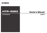 Yamaha HTR-5063 Manual do proprietário