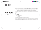 Denon Stereo Receiver AVR-1312 Manual do usuário