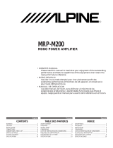 Alpine Stereo Amplifier MRP-M200 Manual do usuário