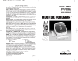 George Foreman GR20BWT Manual do usuário