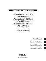 NEC PX-60XM5A Manual do usuário