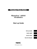 NEC 60XM5, PX-60XM5A Manual do usuário
