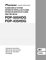 Pioneer PDP-435HDG Manual do usuário