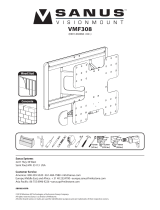 Sanus TV Mount VMF308 Manual do usuário