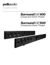 Polk Audio SurroundBar 400 Manual do usuário