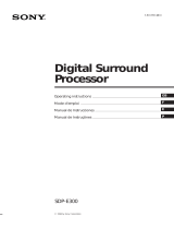 Sony SDP-E300 Manual do usuário