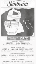 Sunbeam Mixer 2372 Manual do usuário