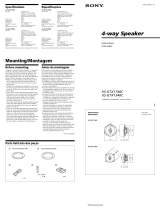 Sony XS-GTX1340C Manual do proprietário