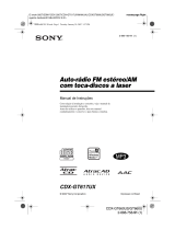 Sony CDX-GT617UX Manual do proprietário