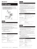 Sony SS-CNX70ED Manual do usuário