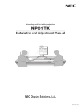 NEC テーブル投写用取付ユニット NP01TK Manual do proprietário
